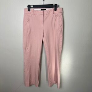 J. Crew Teddie Cropped Pants Stretch Casual Career Pink Size 0